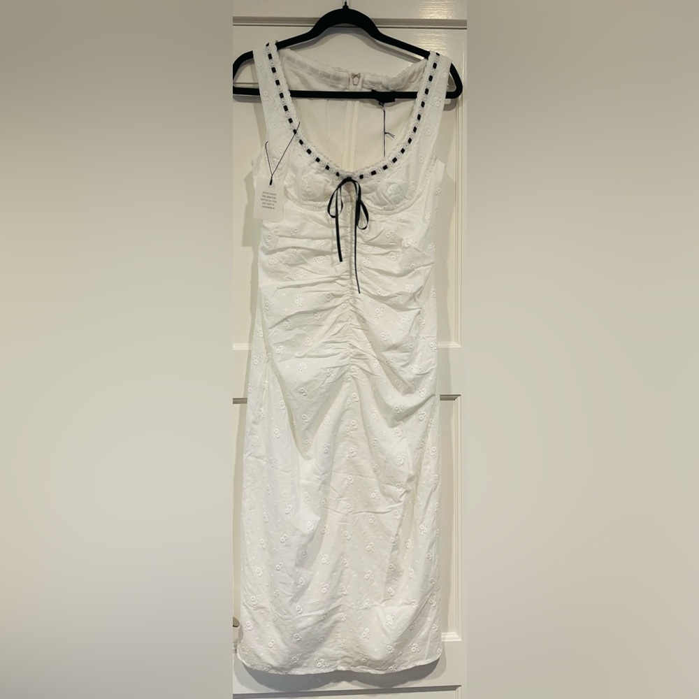 MAJORELLE Carmen Midi Dress in White NWT - Picture 4 of 6